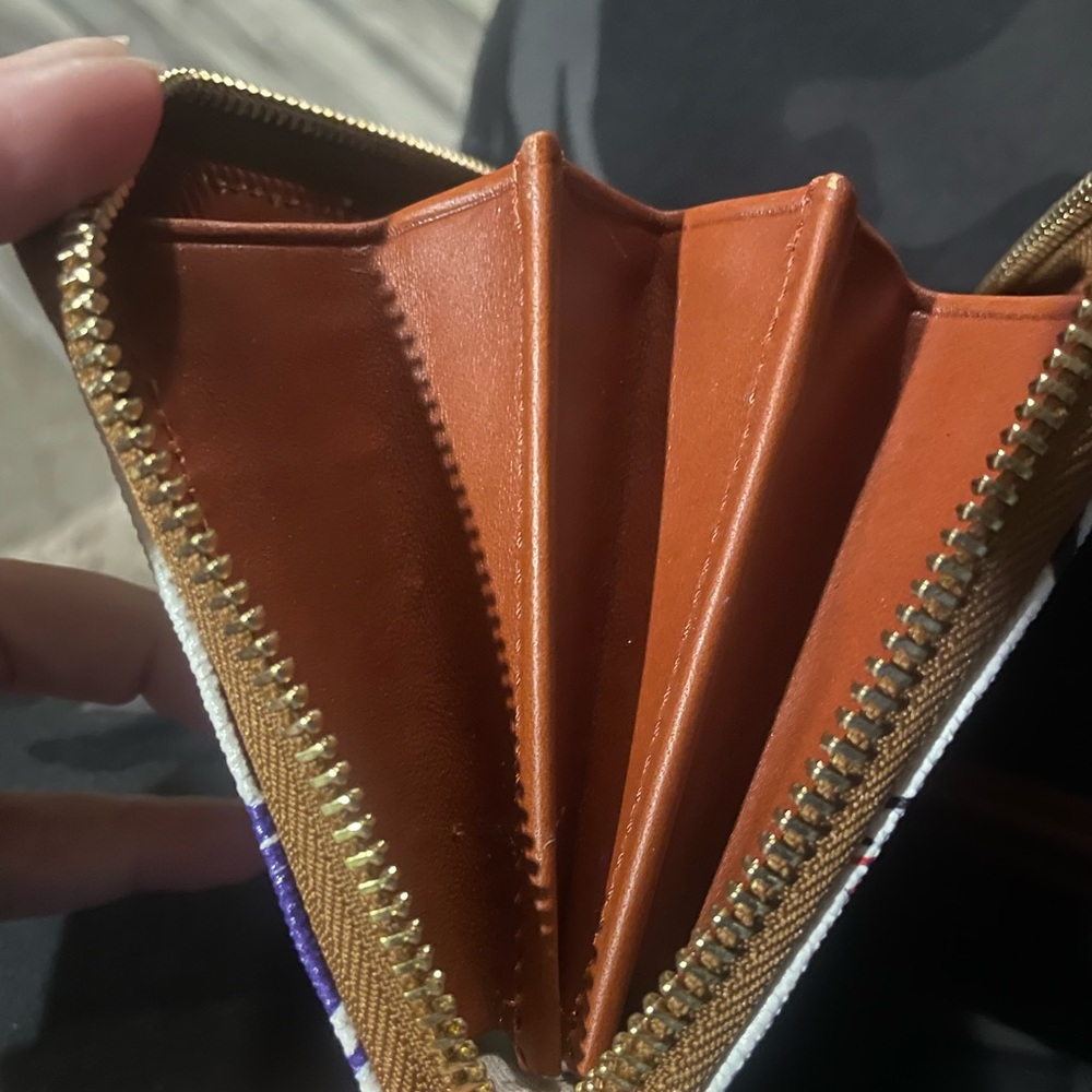 Dooney & Bourke Baseball Themed Wallet - White and Red - Picture 11 of 13